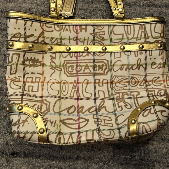 Coach Handbags - Coach Tattersall Graffiti purse LIMITED EDITION